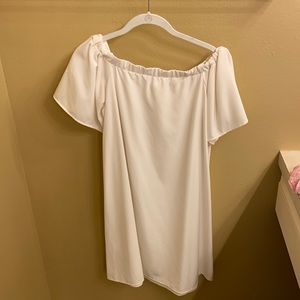 BP white off the shoulder dress